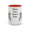 american-cocker-spaniel-mug-humor-red-3 15oz Funny American Cocker Spaniel Mug, Those Ears Aren't Free, Vintage Dog Coffee Mug, Dog Lover Gift