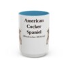 15oz American Cocker Spaniel Latin Mug, American Cocker Spaniel, Vintage Dog Coffee Mug, Dog Lover Gift