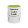 11oz American Cocker Spaniel Latin Mug, American Cocker Spaniel, Vintage Dog Coffee Mug, Dog Lover Gift