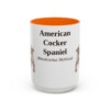 15oz American Cocker Spaniel Latin Mug, American Cocker Spaniel, Vintage Dog Coffee Mug, Dog Lover Gift
