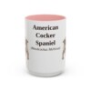 15oz American Cocker Spaniel Latin Mug, American Cocker Spaniel, Vintage Dog Coffee Mug, Dog Lover Gift