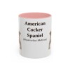 11oz American Cocker Spaniel Latin Mug, American Cocker Spaniel, Vintage Dog Coffee Mug, Dog Lover Gift