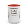 15oz American Cocker Spaniel Latin Mug, American Cocker Spaniel, Vintage Dog Coffee Mug, Dog Lover Gift
