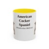 11oz American Cocker Spaniel Latin Mug, American Cocker Spaniel, Vintage Dog Coffee Mug, Dog Lover Gift