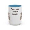 15oz American Cocker Spaniel Mug, Vintage Dog Portrait Coffee Mug, Dog Lover Gift