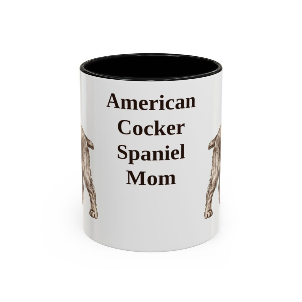 11oz American Cocker Spaniel Dog Mom Mug, Vintage Sketch Coffee Mug, Dog Mom Gift