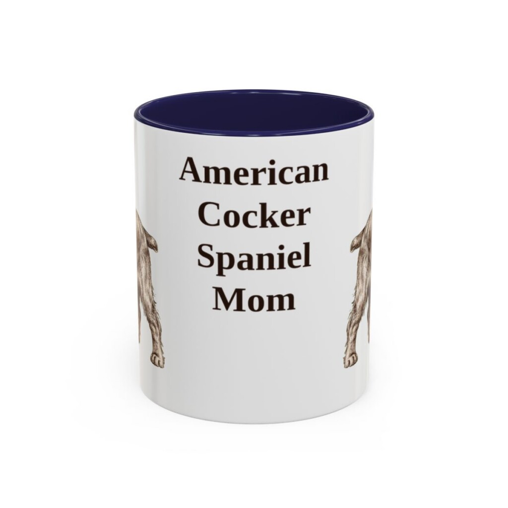 11oz American Cocker Spaniel Dog Mom Mug, Vintage Sketch Coffee Mug, Dog Mom Gift