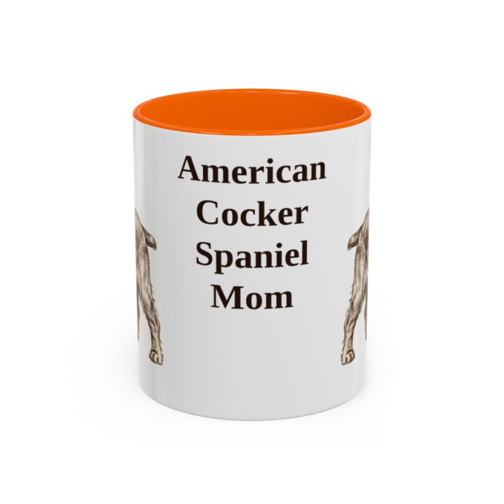 11oz American Cocker Spaniel Dog Mom Mug, Vintage Sketch Coffee Mug, Dog Mom Gift