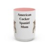 15oz American Cocker Spaniel Dog Mom Mug, Vintage Sketch Coffee Mug, Dog Mom Gift