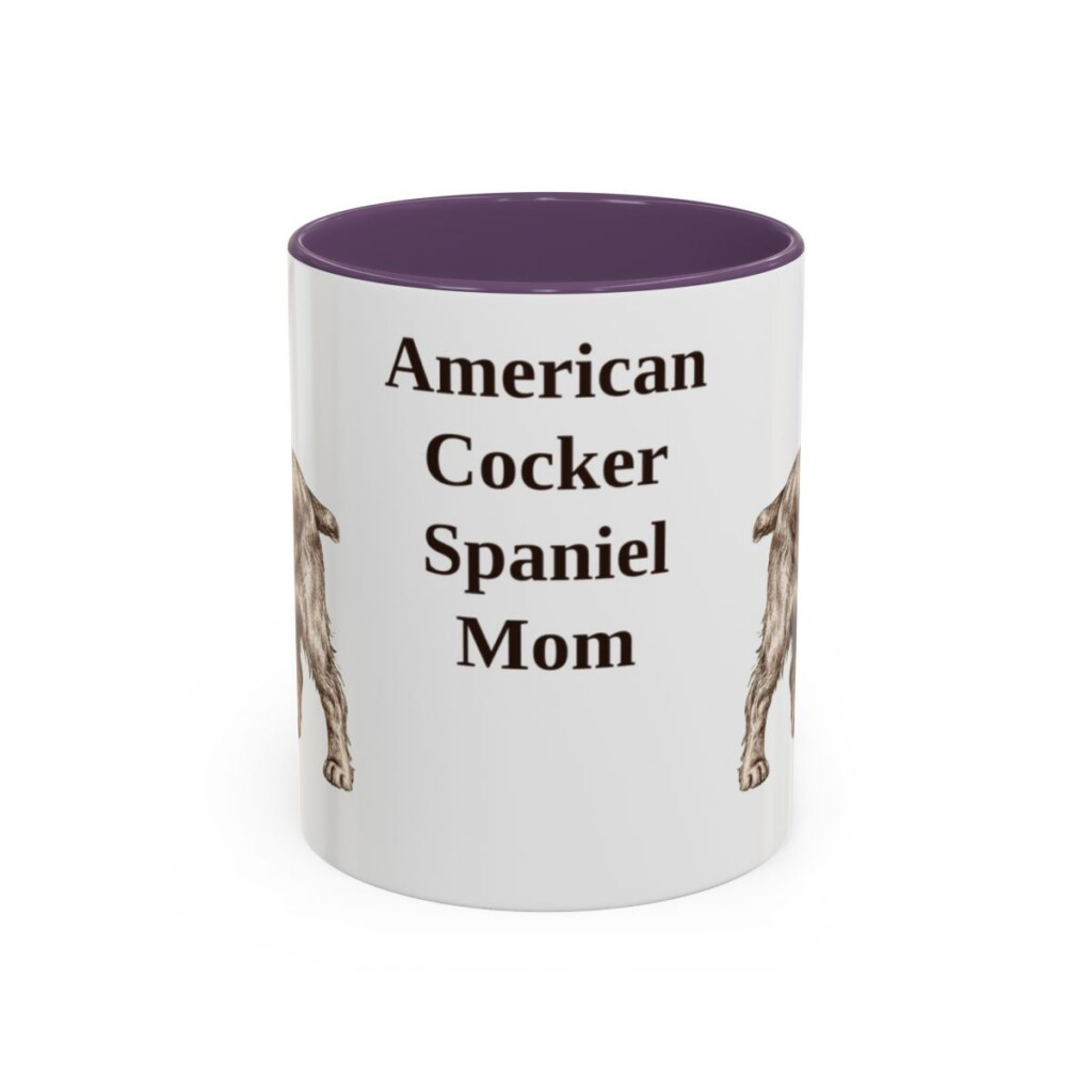 11oz American Cocker Spaniel Dog Mom Mug, Vintage Sketch Coffee Mug, Dog Mom Gift
