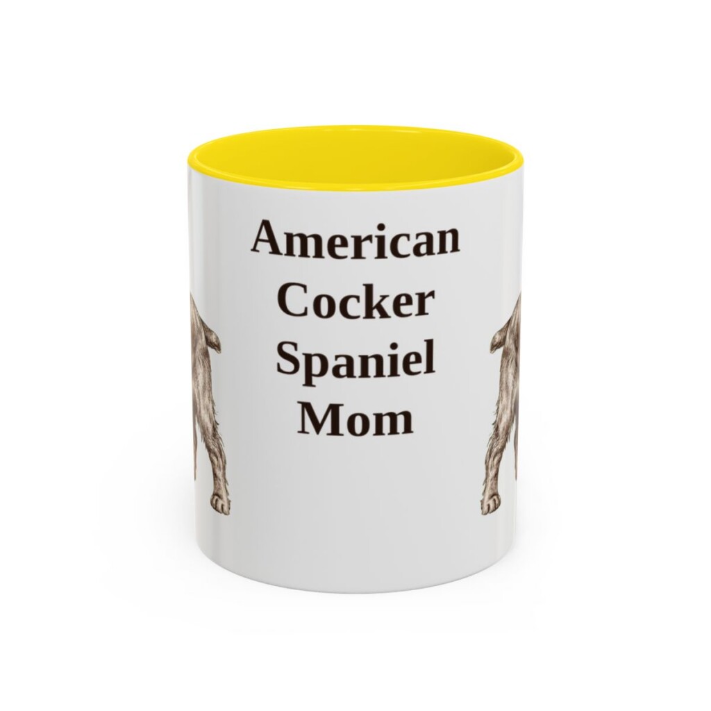 11oz American Cocker Spaniel Dog Mom Mug, Vintage Sketch Coffee Mug, Dog Mom Gift