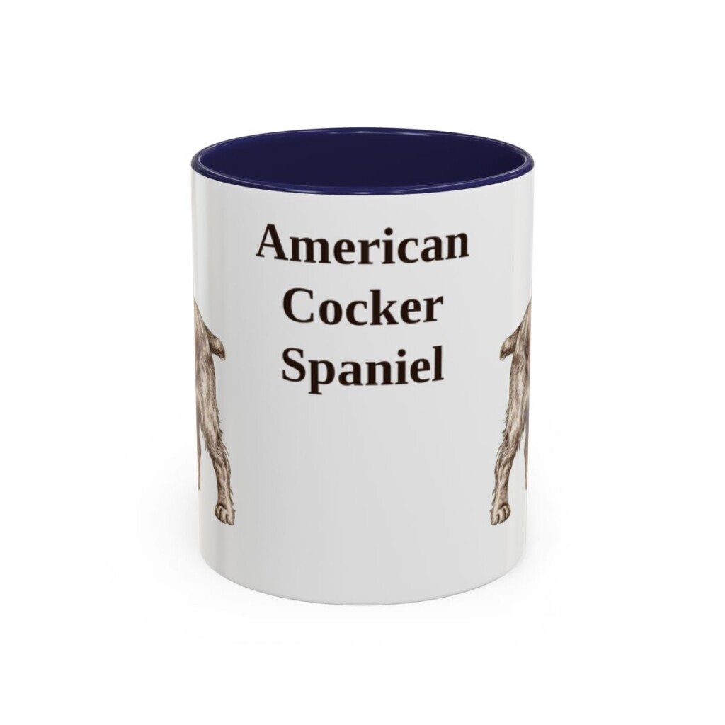 11oz American Cocker Spaniel Mug, Vintage Dog Portrait Coffee Mug, Dog Lover Gift