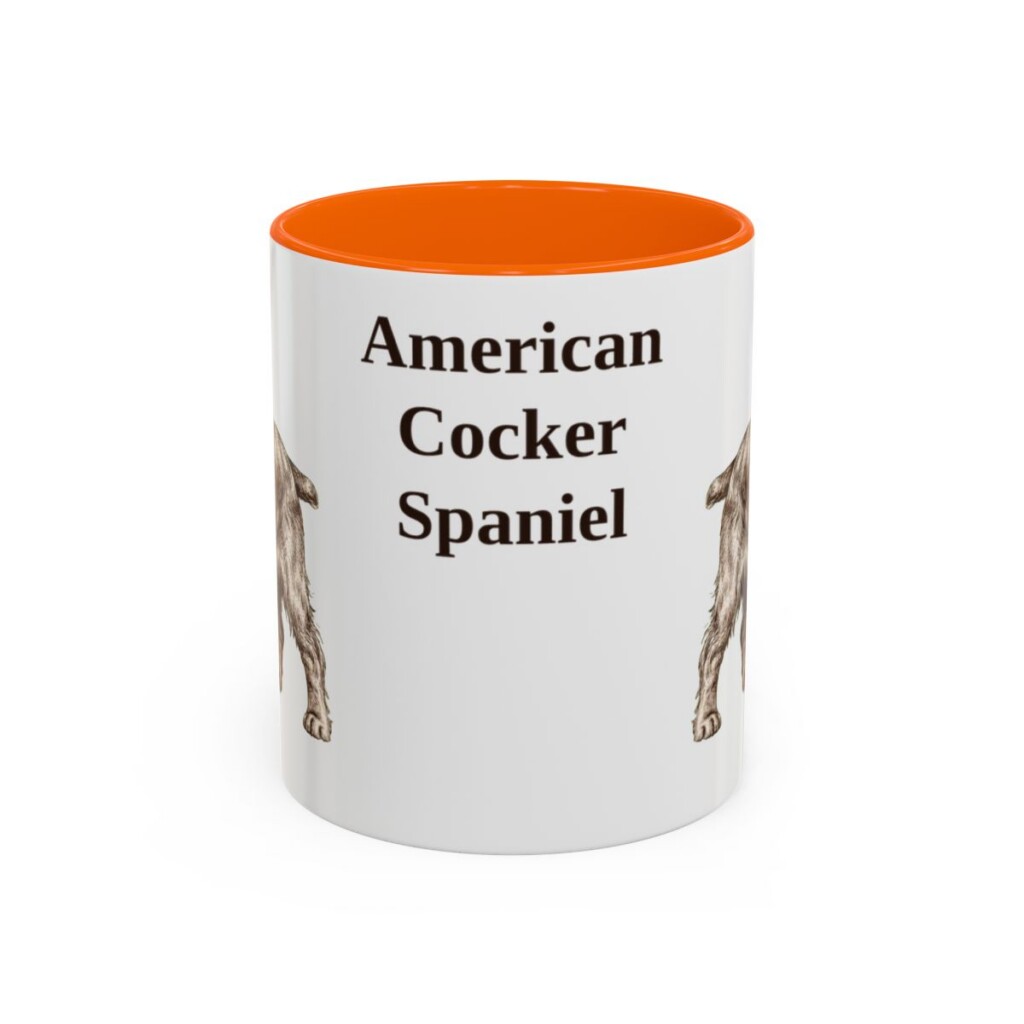 11oz American Cocker Spaniel Mug, Vintage Dog Portrait Coffee Mug, Dog Lover Gift