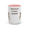 15oz American Cocker Spaniel Mug, Vintage Dog Portrait Coffee Mug, Dog Lover Gift