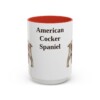 15oz American Cocker Spaniel Mug, Vintage Dog Portrait Coffee Mug, Dog Lover Gift