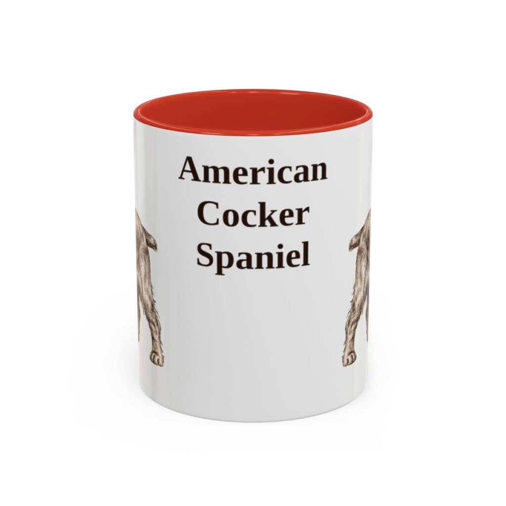 11oz American Cocker Spaniel Mug, Vintage Dog Portrait Coffee Mug, Dog Lover Gift