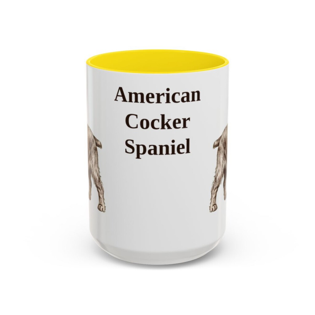 15oz American Cocker Spaniel Mug, Vintage Dog Portrait Coffee Mug, Dog Lover Gift