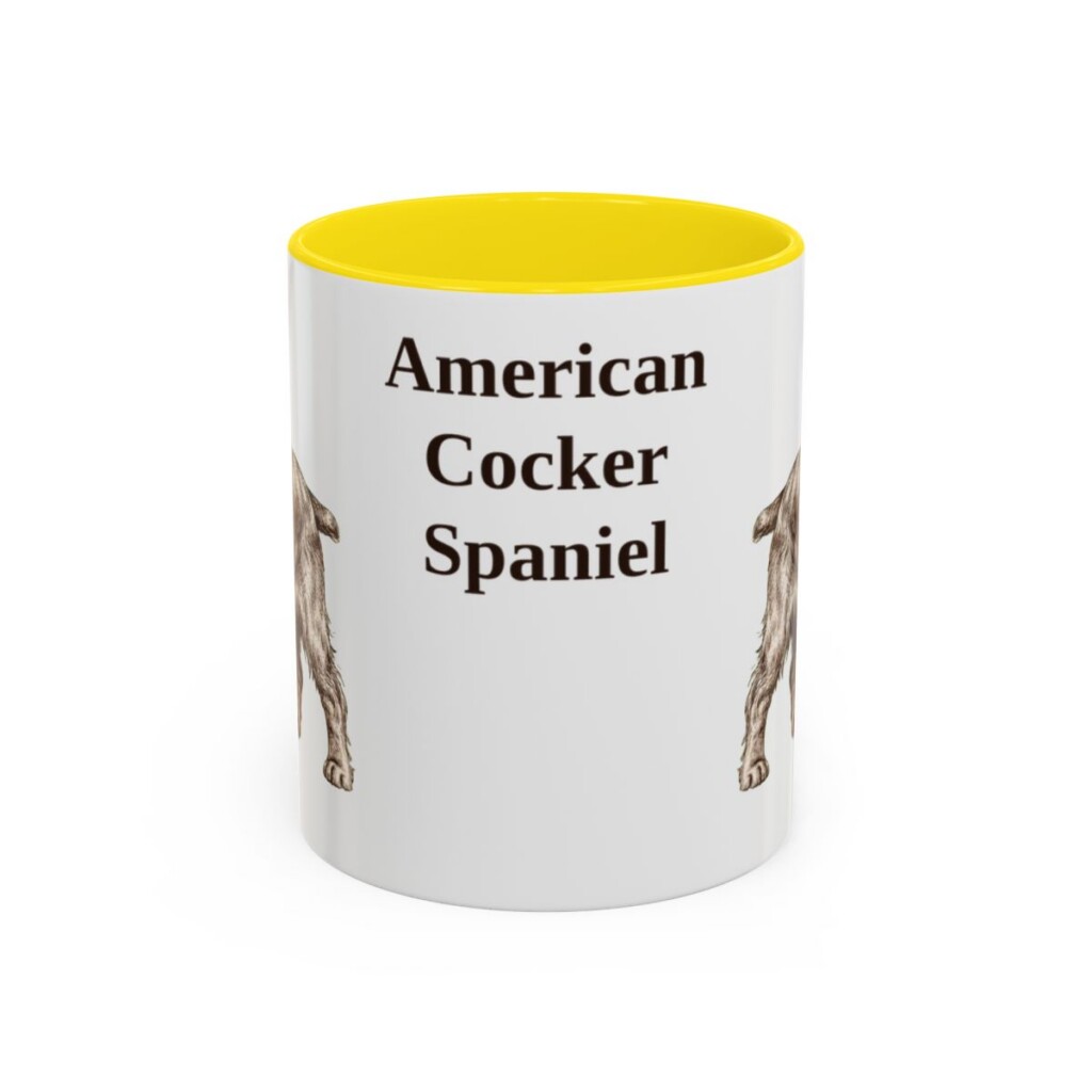 11oz American Cocker Spaniel Mug, Vintage Dog Portrait Coffee Mug, Dog Lover Gift