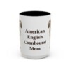 15oz American English Coonhound Dog Mom Mug, Vintage Sketch Coffee Mug, Dog Mom Gift