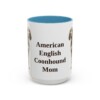 15oz American English Coonhound Dog Mom Mug, Vintage Sketch Coffee Mug, Dog Mom Gift