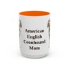 15oz American English Coonhound Dog Mom Mug, Vintage Sketch Coffee Mug, Dog Mom Gift