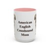 15oz American English Coonhound Dog Mom Mug, Vintage Sketch Coffee Mug, Dog Mom Gift