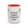15oz American English Coonhound Dog Mom Mug, Vintage Sketch Coffee Mug, Dog Mom Gift