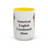 15oz American English Coonhound Dog Mom Mug, Vintage Sketch Coffee Mug, Dog Mom Gift