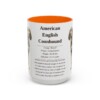 15oz American English Coonhound Mug, Illustrated Dog Breed Facts Coffee Mug, Vintage Dog Keepsake Gift