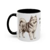 11oz American Eskimo Dog Dog Dad Mug, Vintage Sketch Coffee Mug, Dog Dad Gift