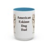 15oz American Eskimo Dog Dog Dad Mug, Vintage Sketch Coffee Mug, Dog Dad Gift