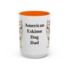 15oz American Eskimo Dog Dog Dad Mug, Vintage Sketch Coffee Mug, Dog Dad Gift