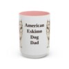 15oz American Eskimo Dog Dog Dad Mug, Vintage Sketch Coffee Mug, Dog Dad Gift