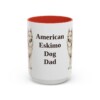15oz American Eskimo Dog Dog Dad Mug, Vintage Sketch Coffee Mug, Dog Dad Gift
