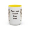 15oz American Eskimo Dog Dog Dad Mug, Vintage Sketch Coffee Mug, Dog Dad Gift