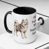 15oz Funny American Eskimo Dog Mug, Fluffy Tornado With Separation Anxiety, Vintage Dog Coffee Mug, Dog Lover Gift
