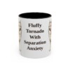 11oz Funny American Eskimo Dog Mug, Fluffy Tornado With Separation Anxiety, Vintage Dog Coffee Mug, Dog Lover Gift