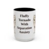 15oz Funny American Eskimo Dog Mug, Fluffy Tornado With Separation Anxiety, Vintage Dog Coffee Mug, Dog Lover Gift