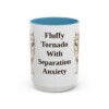 15oz Funny American Eskimo Dog Mug, Fluffy Tornado With Separation Anxiety, Vintage Dog Coffee Mug, Dog Lover Gift