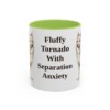 11oz Funny American Eskimo Dog Mug, Fluffy Tornado With Separation Anxiety, Vintage Dog Coffee Mug, Dog Lover Gift