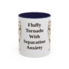 11oz Funny American Eskimo Dog Mug, Fluffy Tornado With Separation Anxiety, Vintage Dog Coffee Mug, Dog Lover Gift