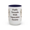 15oz Funny American Eskimo Dog Mug, Fluffy Tornado With Separation Anxiety, Vintage Dog Coffee Mug, Dog Lover Gift