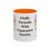 11oz Funny American Eskimo Dog Mug, Fluffy Tornado With Separation Anxiety, Vintage Dog Coffee Mug, Dog Lover Gift