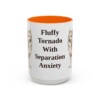 15oz Funny American Eskimo Dog Mug, Fluffy Tornado With Separation Anxiety, Vintage Dog Coffee Mug, Dog Lover Gift