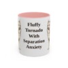 11oz Funny American Eskimo Dog Mug, Fluffy Tornado With Separation Anxiety, Vintage Dog Coffee Mug, Dog Lover Gift