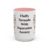 15oz Funny American Eskimo Dog Mug, Fluffy Tornado With Separation Anxiety, Vintage Dog Coffee Mug, Dog Lover Gift