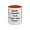 11oz Funny American Eskimo Dog Mug, Fluffy Tornado With Separation Anxiety, Vintage Dog Coffee Mug, Dog Lover Gift