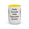 15oz Funny American Eskimo Dog Mug, Fluffy Tornado With Separation Anxiety, Vintage Dog Coffee Mug, Dog Lover Gift