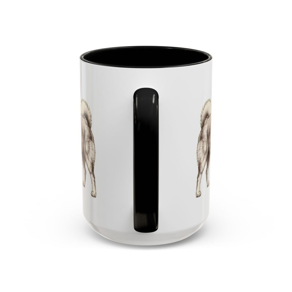 15oz American Eskimo Dog Latin Mug, American Eskimo Dog, Vintage Dog Coffee Mug, Dog Lover Gift