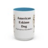 15oz American Eskimo Dog Latin Mug, American Eskimo Dog, Vintage Dog Coffee Mug, Dog Lover Gift
